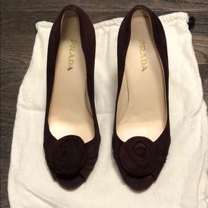 Prada Suede Heels